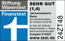 FINANZTEST SEHR GUT Jahreskarte Familie