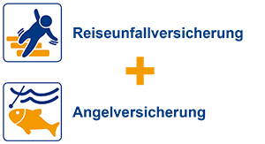 Reiseunfallversicherung + Angelversicherung