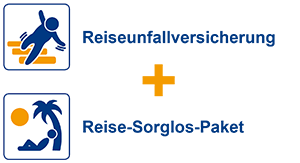 Reiseunfallversicherung + Reise-Sorglos-Paket