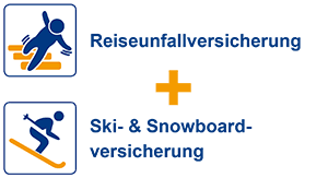 Reiseunfallversicherung + Ski- und Snowboardversicherung