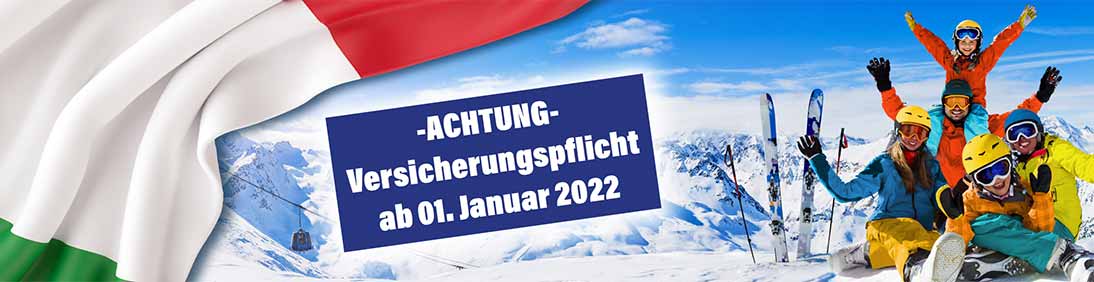 Ski-Haftpflichtversicherung für Italien und Südtirol