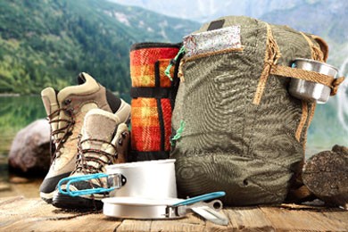 Sachkosten für beim Wanderunfall beschädigte oder verloren gegangene Ausrüstung