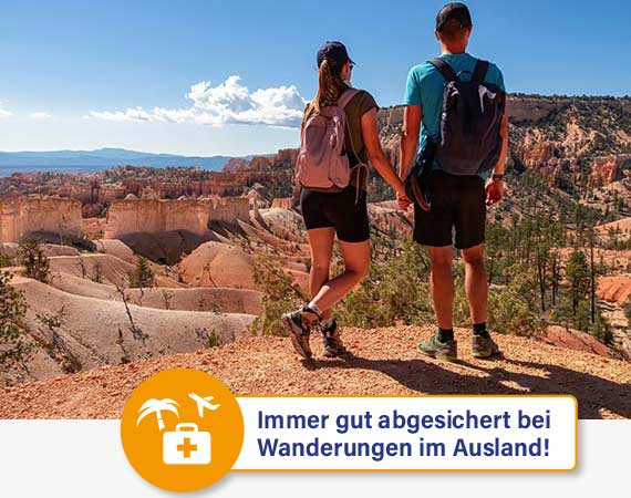 TravelSecure Wander-, Bergsportversicherung und Auslandskrankenversicherung