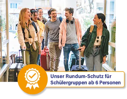 TravelSecure Klassenreiseversicherung Rundum-Schutz für Schülergruppen ab 6 Personen