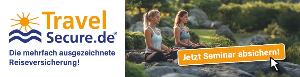TravelSecure Bannerwerbung Seminar-Yoga: Jetzt Seminar absichern! TravelSecure Bannerwerbung Seminar-Yoga: Jetzt Seminar absichern!